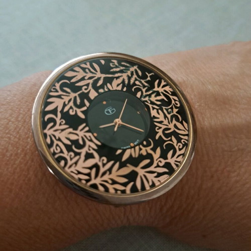 Ethnic Tsagarakis watch used, women's, gold color