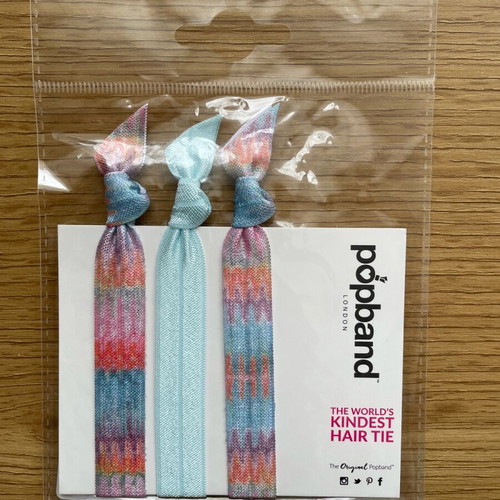 Popband London hair ties new, set of 3 colorful