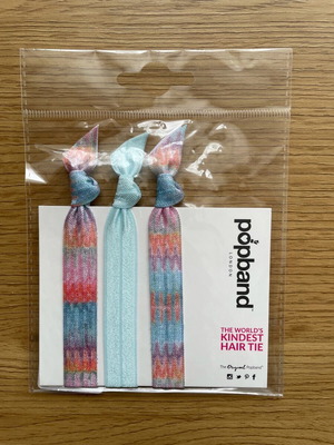 Popband London hair ties new, set of 3 colorful