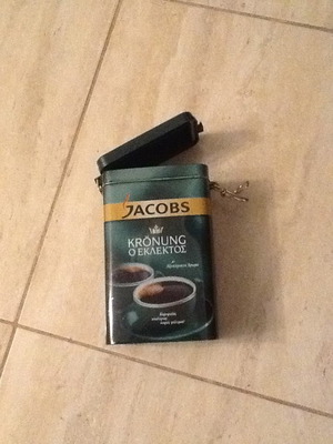 Jacobs metal coffee tin new