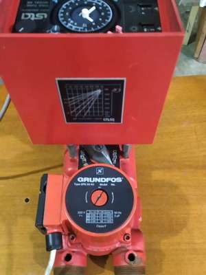 Grundfos double circulator pump used, functional