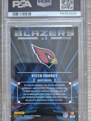 Κάρτα 2023 Donruss Optic Kyler Murray σαν καινούργια PSA 10