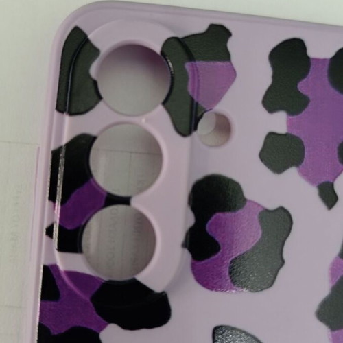 Samsung Galaxy A56 case new, purple with leopard pattern