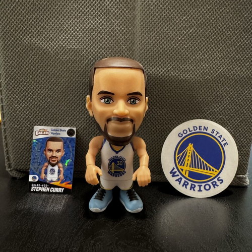 Stephen Curry figure NBA with card and team sticker new