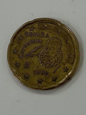 20 euro cents Spain 1999 Cervantes coin