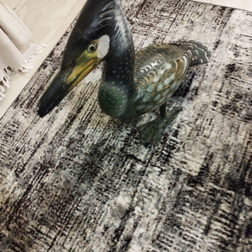 Wooden exotic bird used, large carved sculpture
