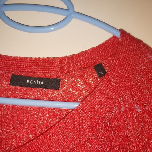 Plus size knitted sweater red XL like new