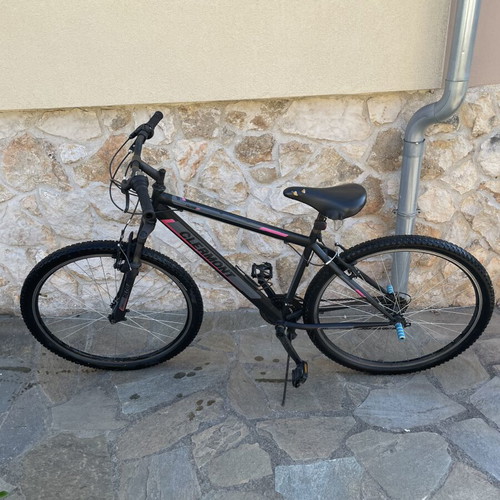 Clermont MTB 29" mountain bike used, black/grey with pink details