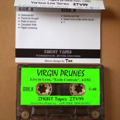 Virgin Prunes rare cassette (C46) used, Lyon concert '83