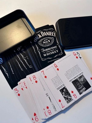Jack Daniel’s Old No. 7 Playing Cards in Metal Box new