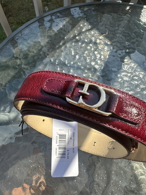 Guess leather belt, red, size 95