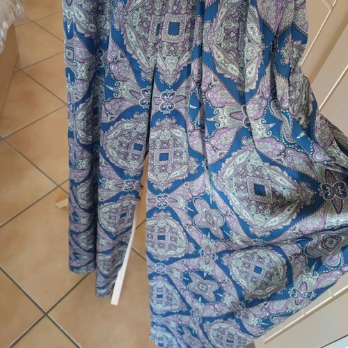Regalinas one-piece jumpsuit like new, blue multicolor with wide pants