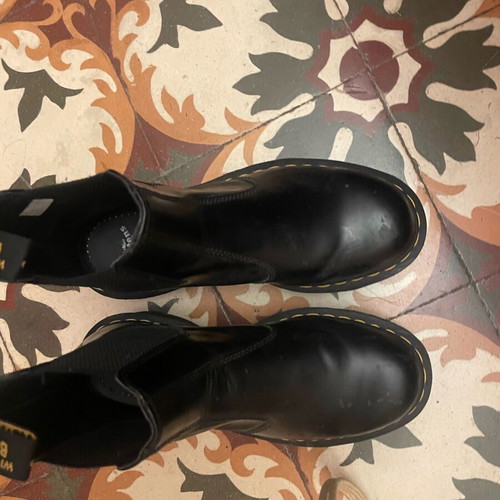 Dr. Martens Chelsea boots polished smooth black like new, size 39