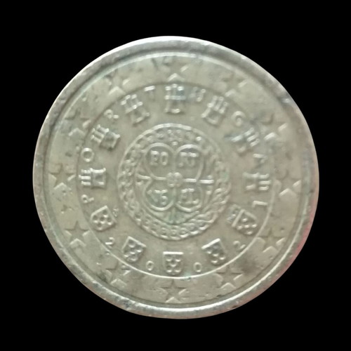 50 Cent Coin Portugal 2002 used