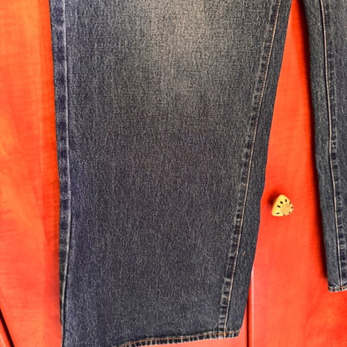 Bella x About You dark blue wide leg jeans