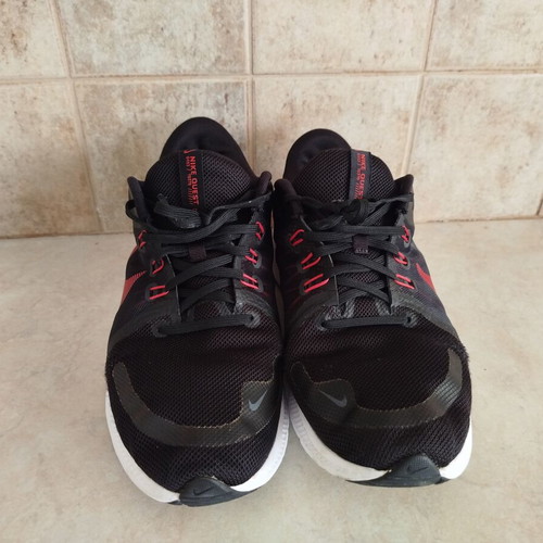 Nike running shoes size 45 used, black and red
