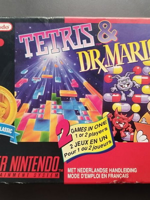 Nintendo SNES Tetris & Dr. Mario Itochu καινούργιο, σφραγισμένο