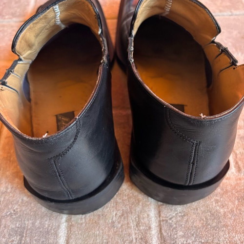 Fetri leather men's shoes used, black, size 43