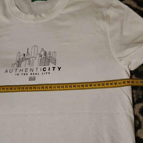 Benetton men's T-shirt new, white, size M