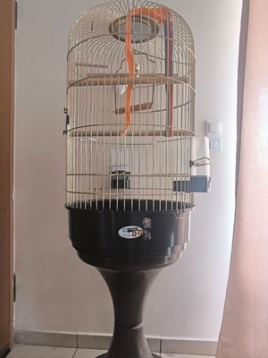 Large parrot cage like new with all accessories