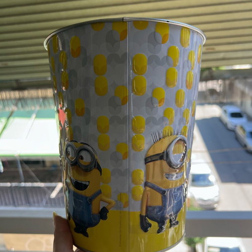 Minions The Rise of Gru Metal Popcorn Bucket like new