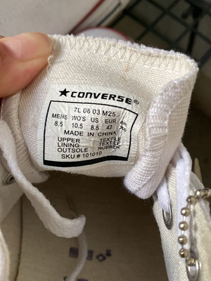 Converse All Star white new size 42