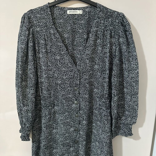 Attrattivo dress M, black and grey, spring-autumn