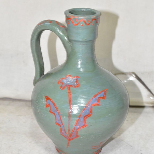 Handmade ceramic jug from Sifnos 1992 used