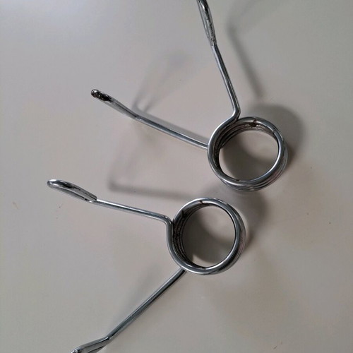 Exercise equipment used, set of 5 metal hand grips