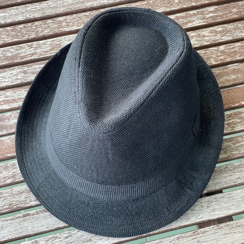 Fedora hats new, sand beige and black, set of 2