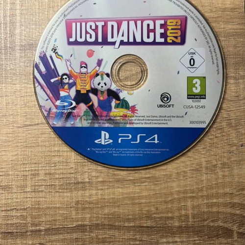Just Dance 2019 game with 2 controllers