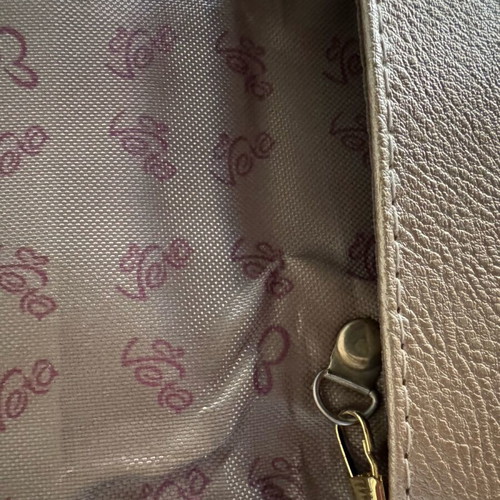 Veta women's envelope bag like new, red with gold chain