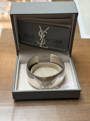 Yves Saint Laurent silver 925 cuff bracelet used