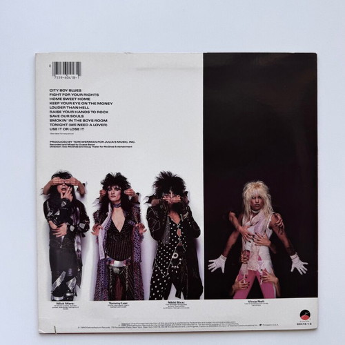 Theatre of Pain Motley Crue LP used, 1st US 1985 metal