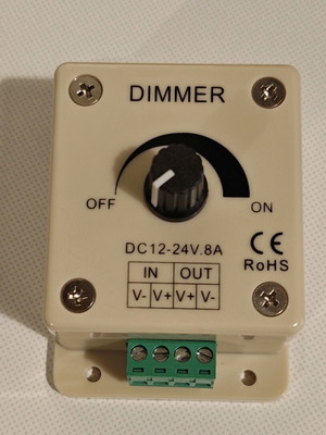 Dimmer 12/24V 8A με ποτενσιόμετρο καινούργιο
