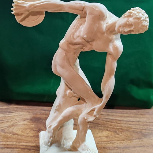 Collection of archaic statues used, Diogenes, Aphrodite, Hermes, Discobolus