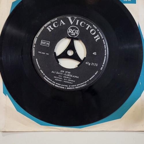 Ali Dayi Karsilama / Bir Yar Sevdim 45' record used, laiko
