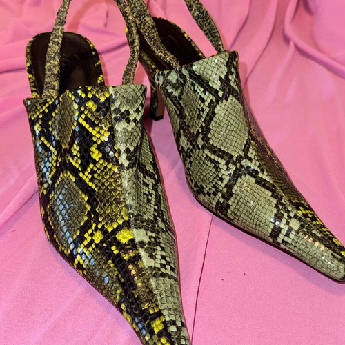 Sfera mules snake print size 39 like new