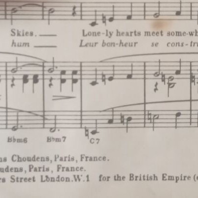 Vintage piano sheet music used with 8 songs The Magic of Mantovani