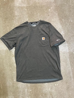 Carhartt Force T-Shirt L relaxed fit dark grey workwear Y2K 2000s