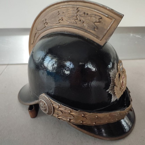 Firefighter helmet antique used, 1980s
