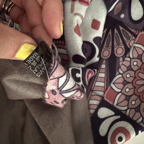 Double-Sided Scarf 72x200 cm new with mandala designs