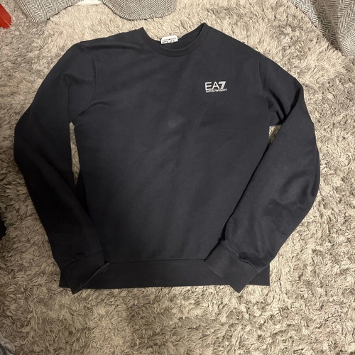 EA7 hoodie men black like new, size M