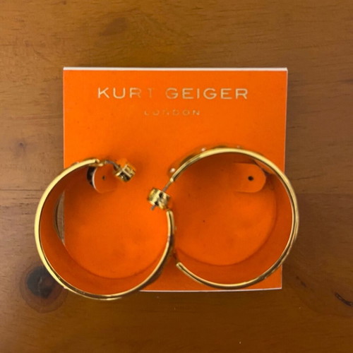 Kurt Geiger earrings new yellow hoop