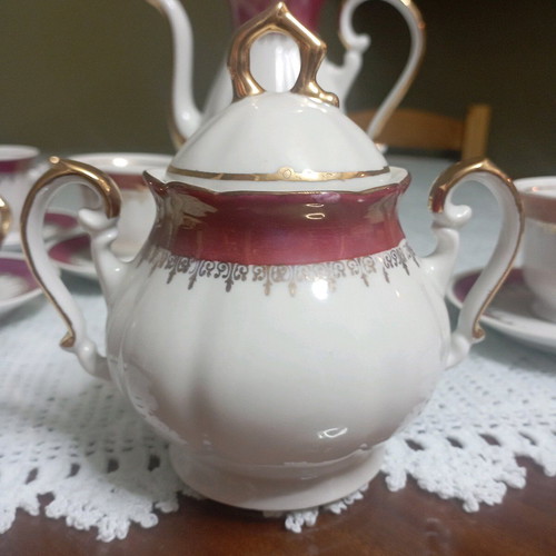 Antique porcelain coffee set from Yugoslavia like new
