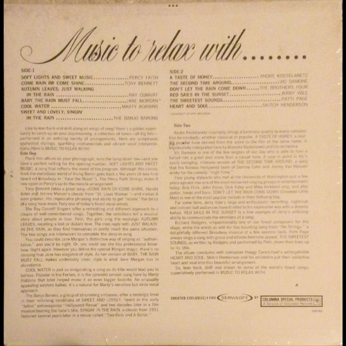 Music to relax with LP new sealed record