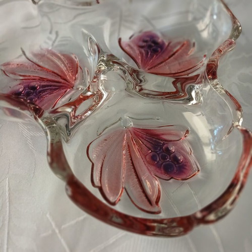 Crystal nut dish vintage from Germany, new condition
