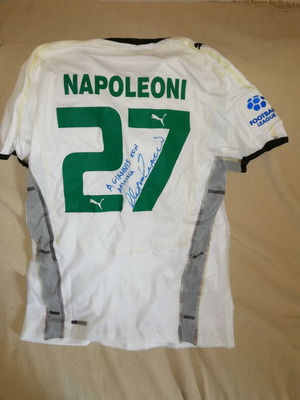 Levadiakos Napoleoni collectible jersey like new, worn in match