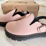 Dr. Martens Zebzag platform mules, powder pink