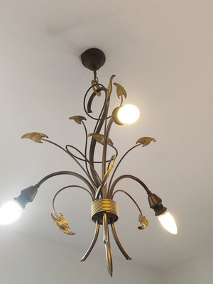Decorative ceiling light antique bronze finish brass like new